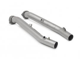 TUBI STYLE EXHAUST SYSTEMS-FERRARI 360 CHALLENGES STRADALE CAT BYPASS HIGH FLOW PIPES KIT