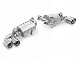 TUBI STYLE EXHAUST SYSTEMS-FERRARI F430 COUPE & SPIDER DOUBLE MUFFLERS EXHAUST KIT W VALVE